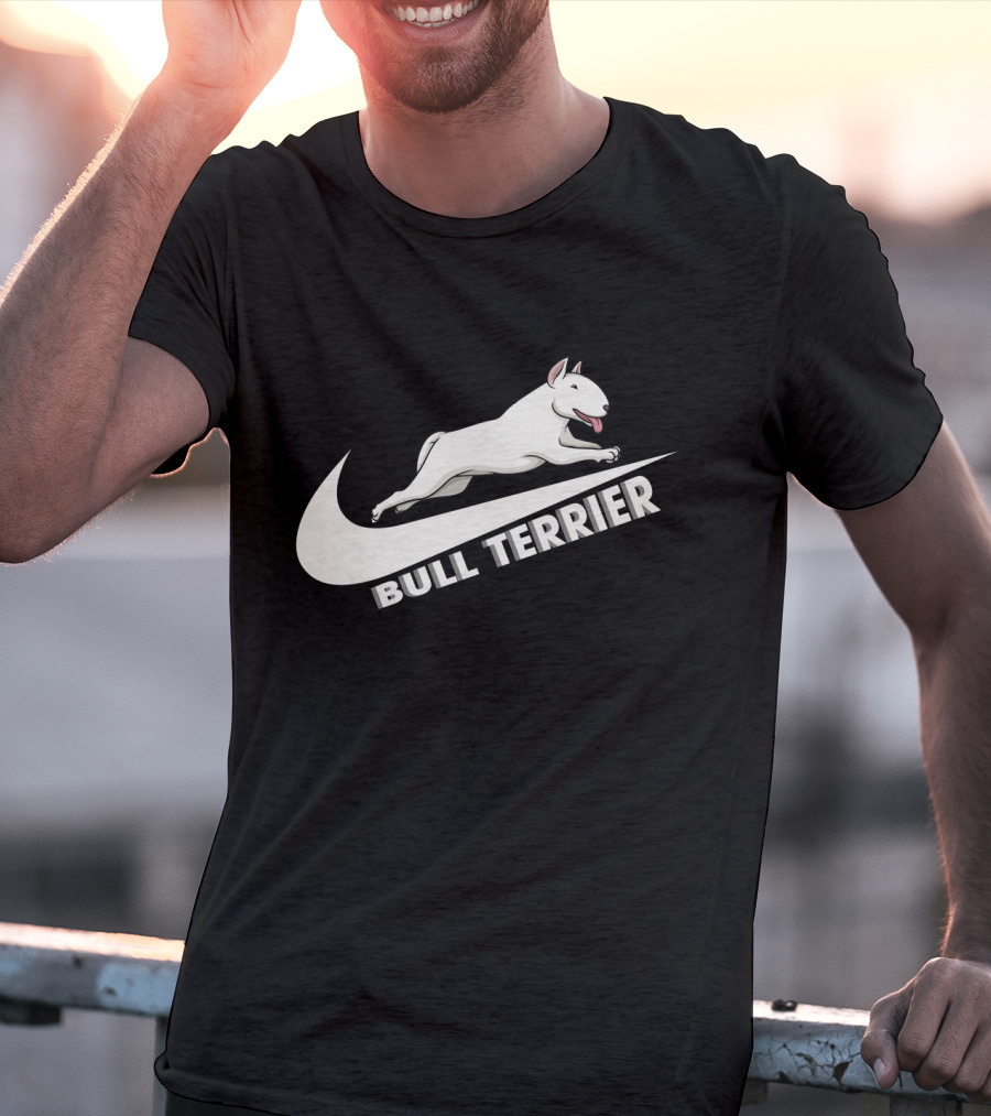 Bull Terrier Nike Swoosh Logo T-Shirt