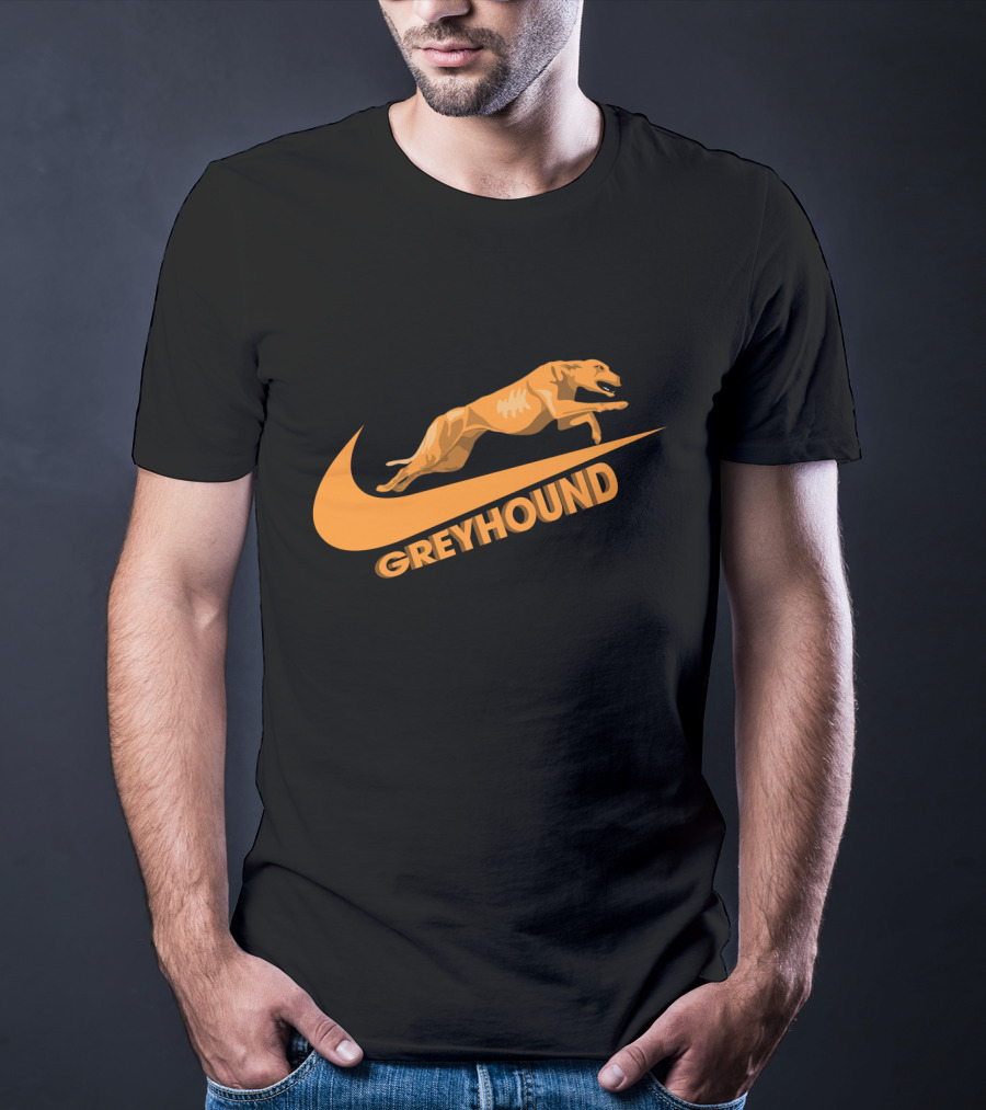 Greyhound Nike Jumping Dog T-Shirt