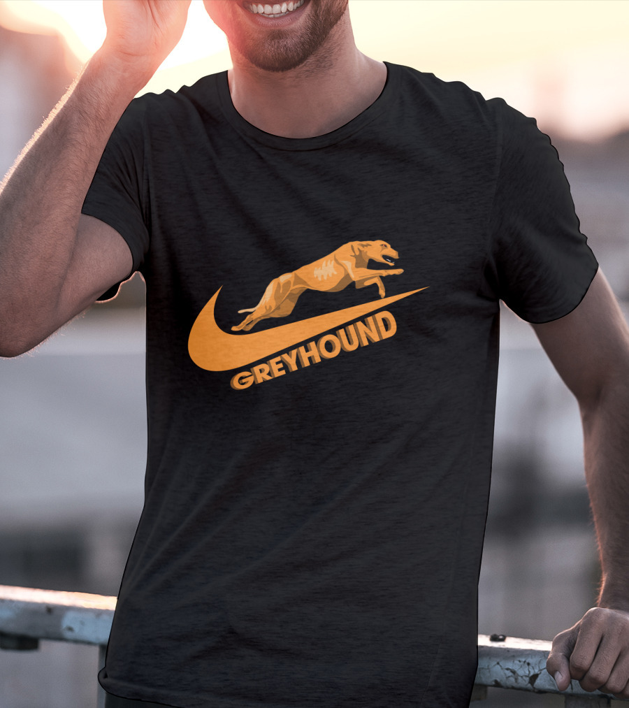 Greyhound Nike Jumping Dog T-Shirt
