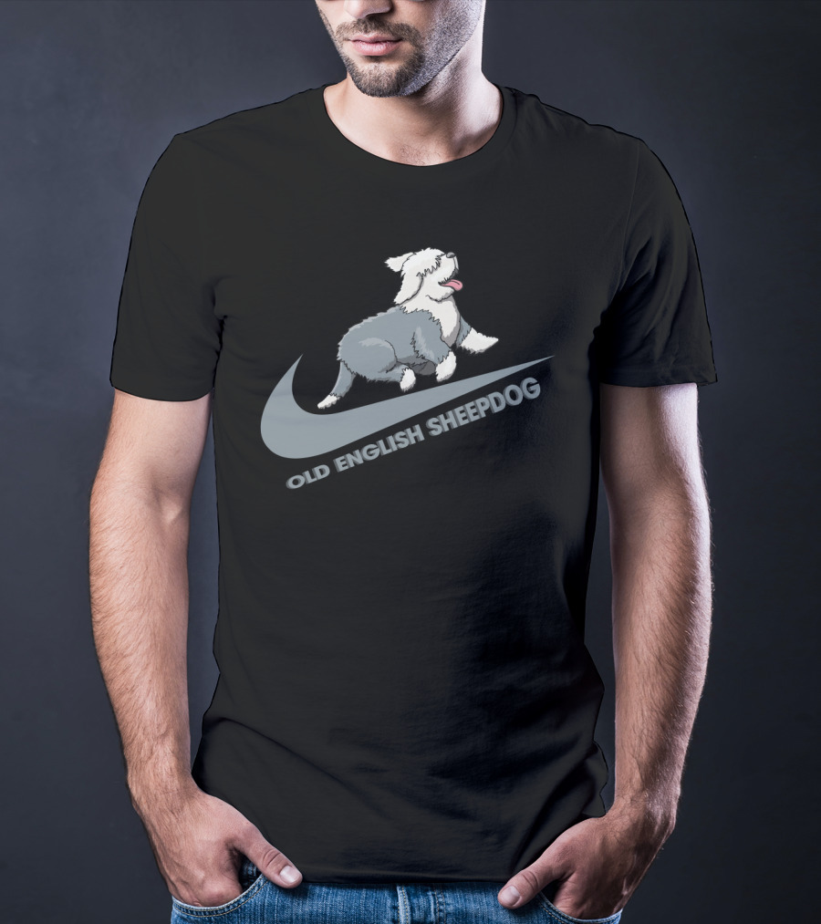 Old English Sheepdog Nike Swoosh T-Shirt