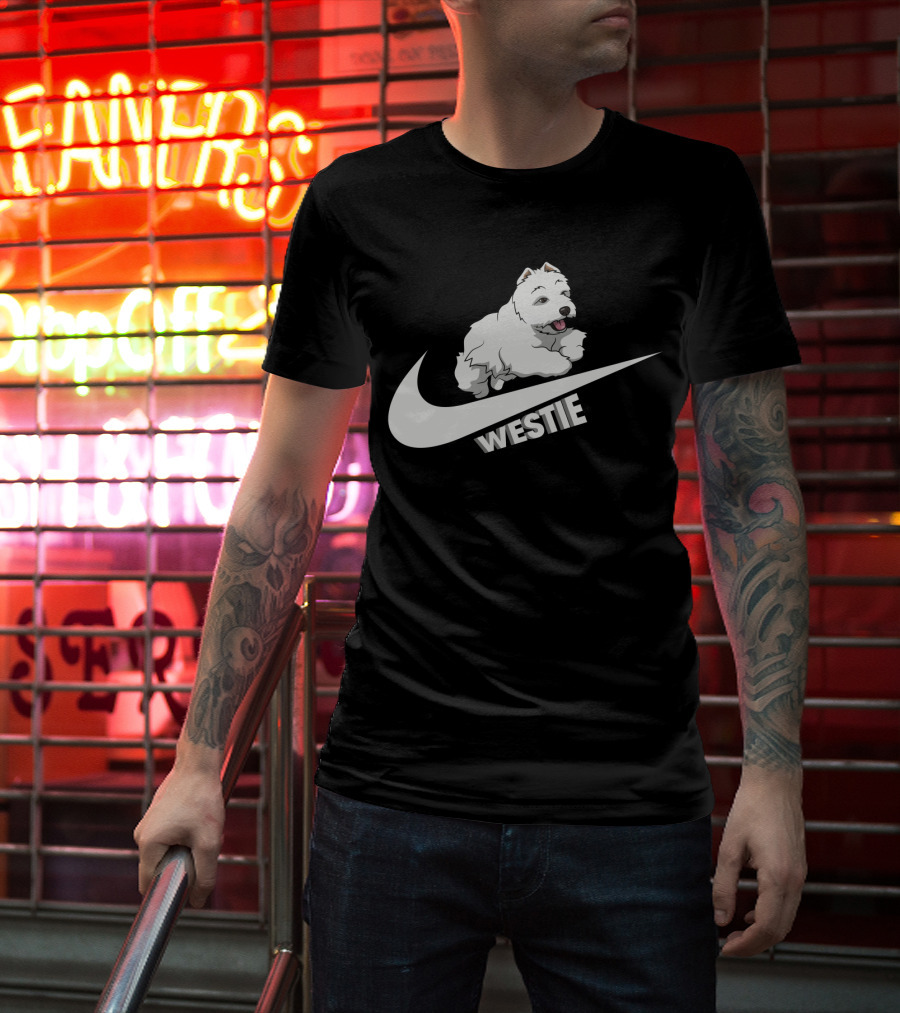 Westie Dog Nike Swoosh T-Shirt