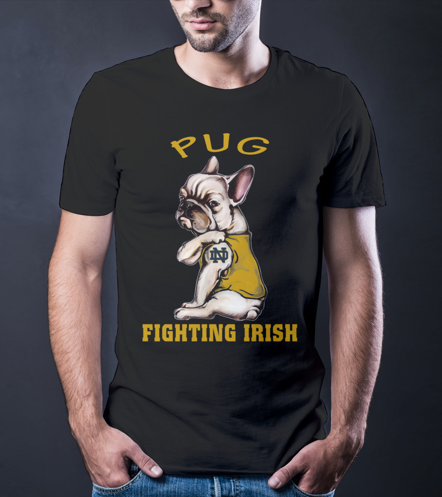 Pug Fighting Irish Ncaa Nd T-Shirt