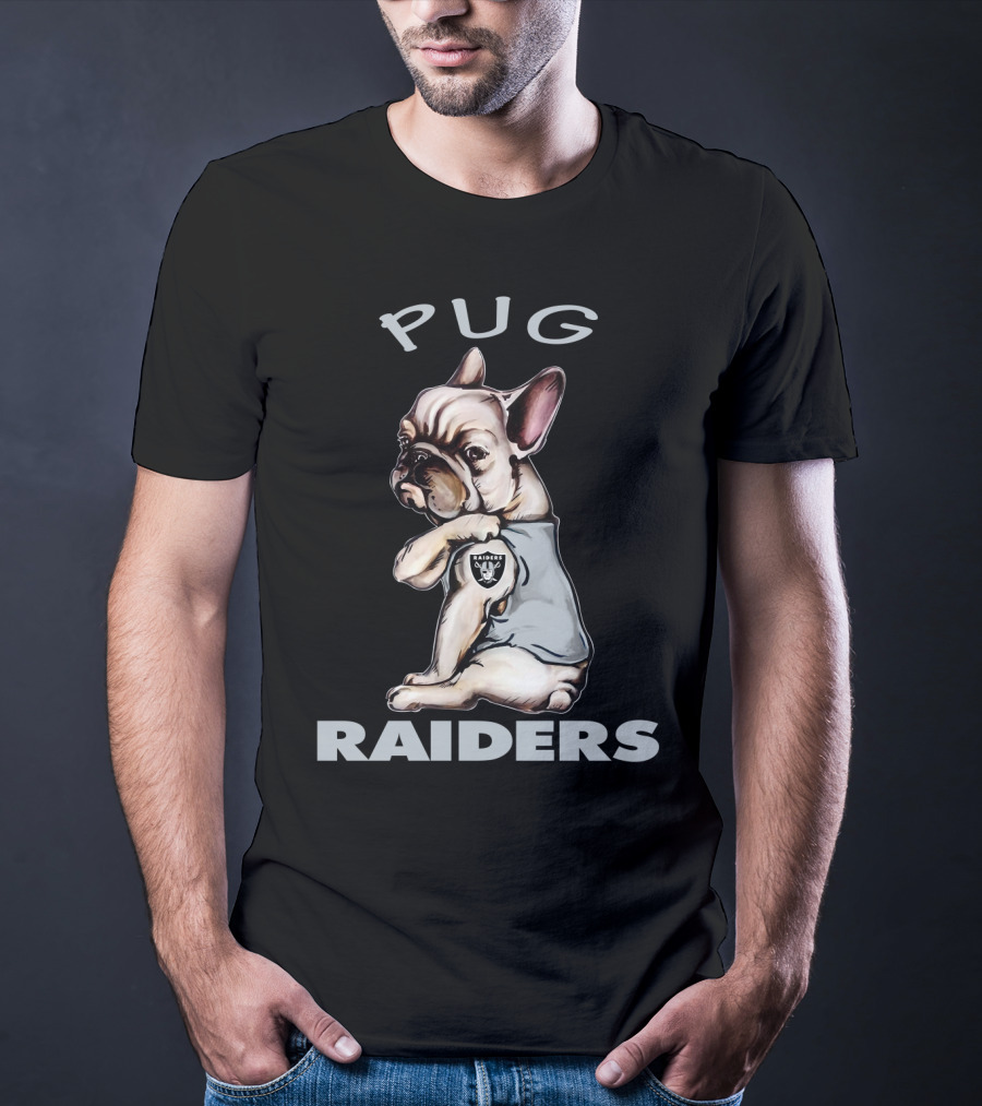Pug Raiders Nflor Raiders T-Shirt