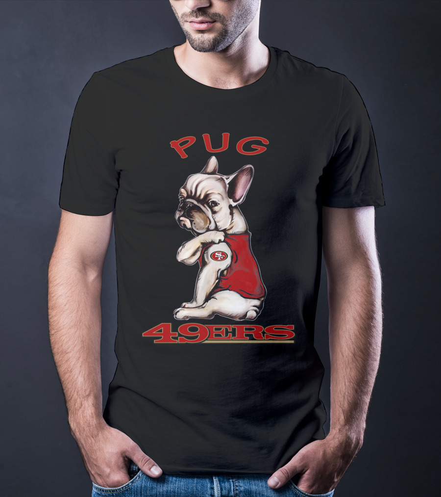 Pug 49ers San Francisco Nfl Dog T-Shirt