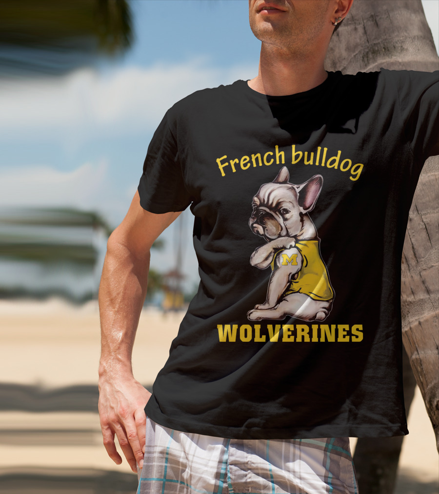 French Bulldog Wolverines M T-Shirt