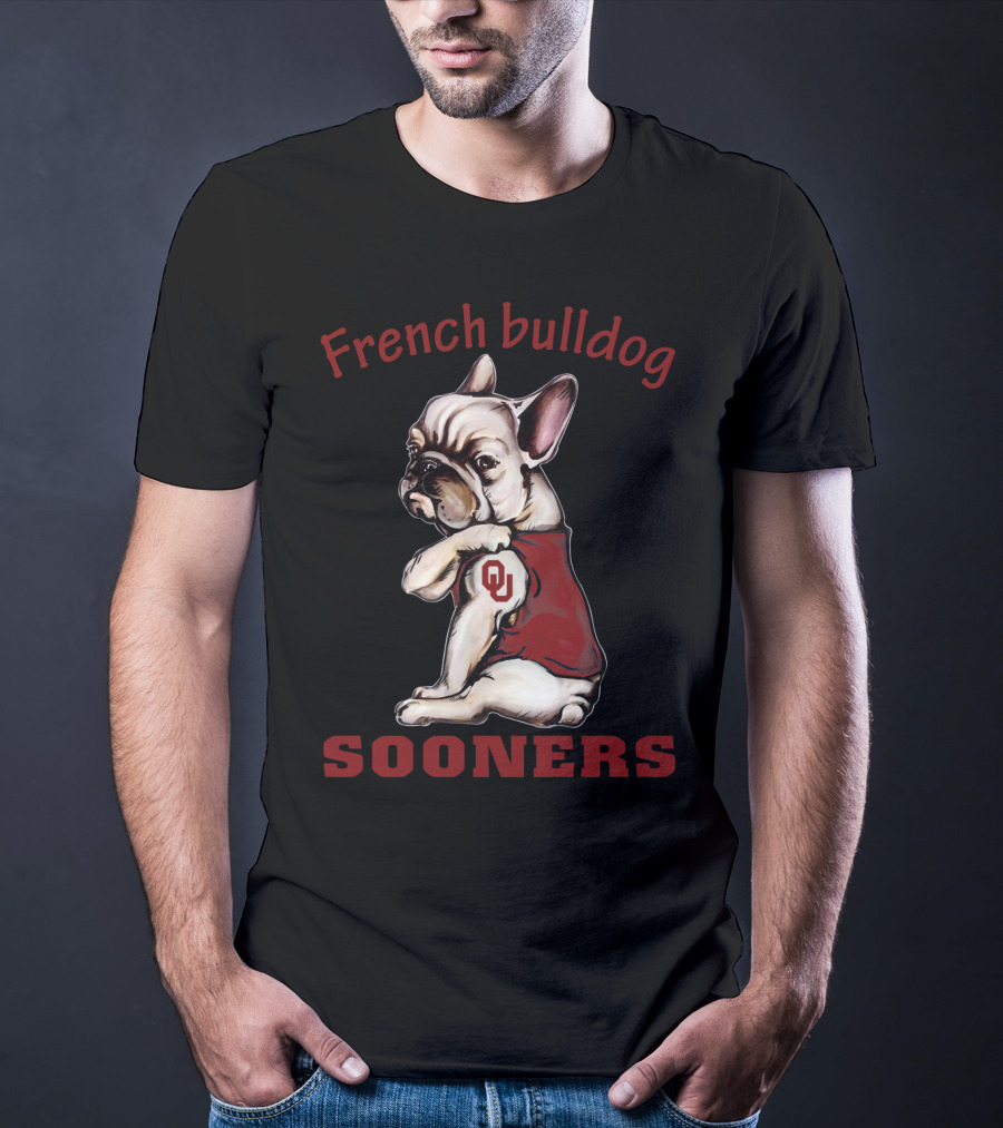 French Bulldog Sooners Ou T-Shirt