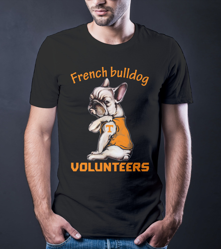 French Bulldog Tennessee Volunteers T-Shirt