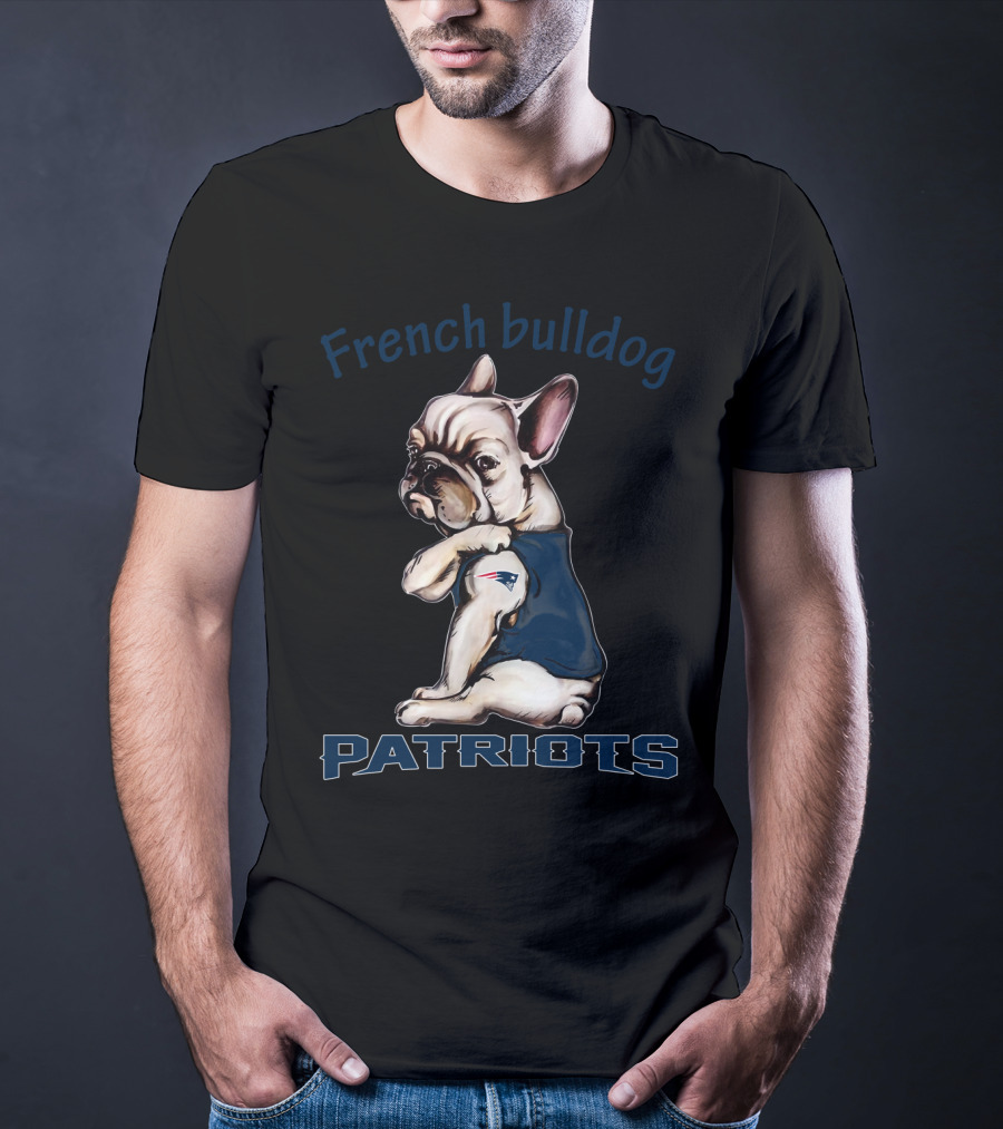 French Bulldog Patriots Nflnep Fd T-Shirt