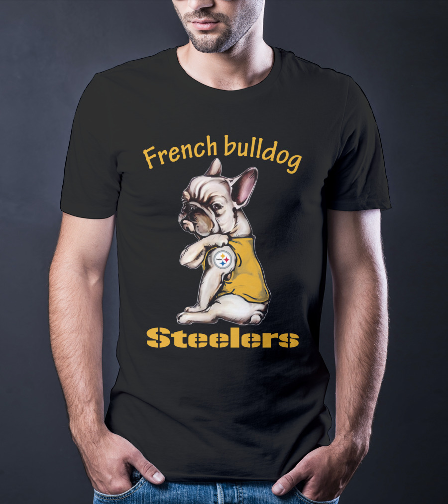 French Bulldog Steelers Nfl 38 Dh Ps Fd T-Shirt