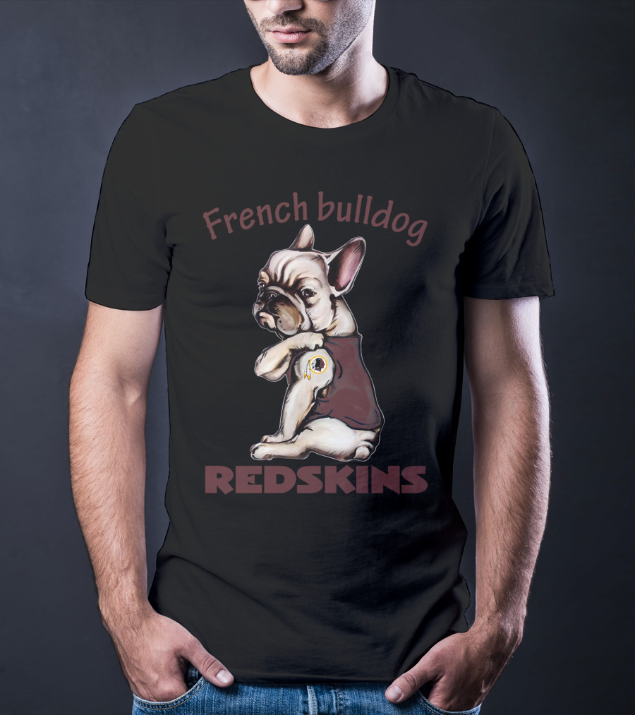 French Bulldog Redskins Nflwr Fd 38 T-Shirt