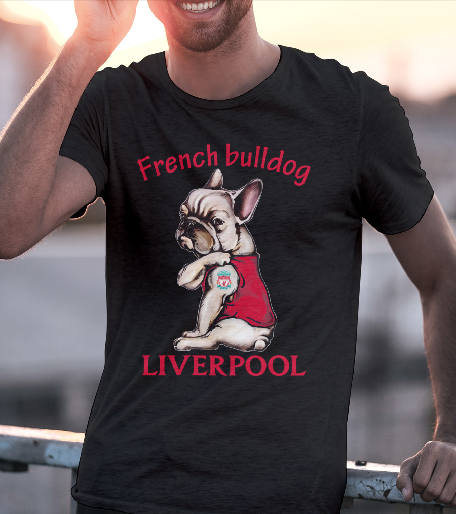 French Bulldog Liverpool Football T-Shirt