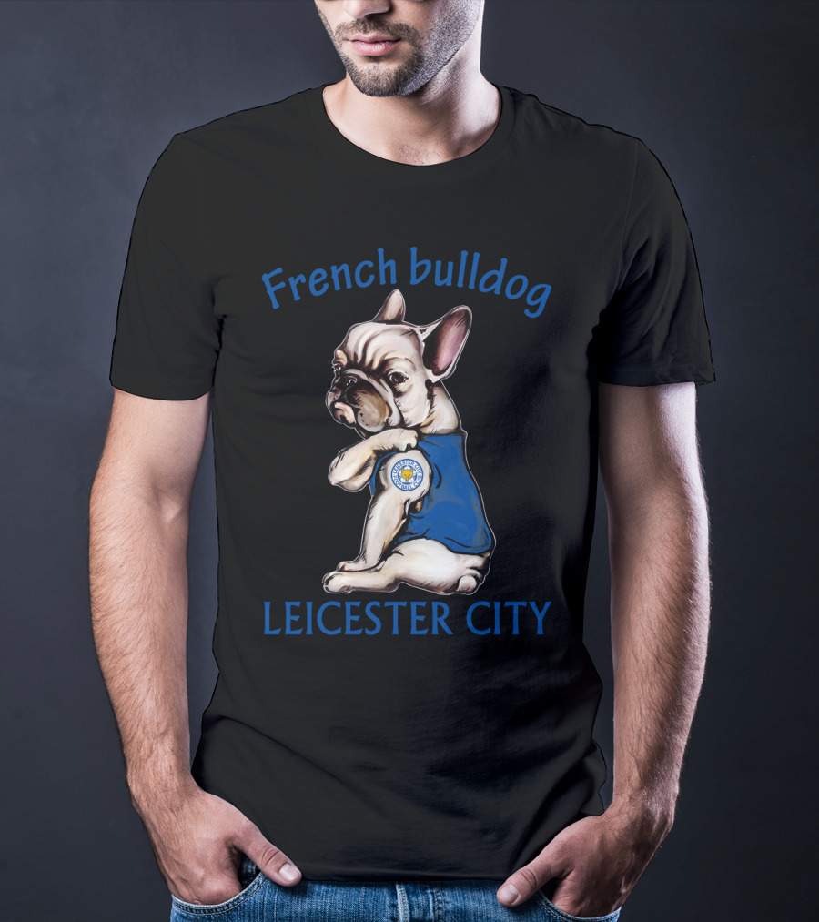 French Bulldog Leicester City T-Shirt