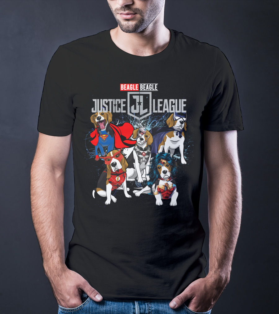 Beagle Justice League Jl 55 Comic Heroes T-Shirt