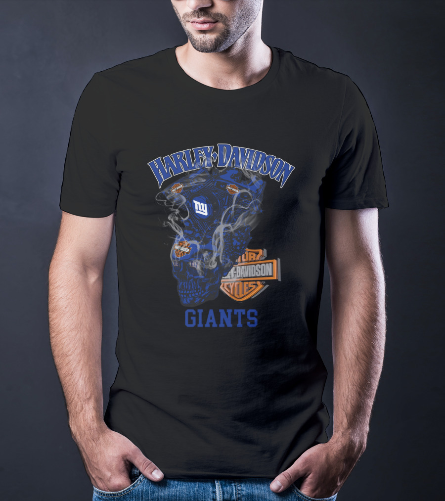 Harley Davidson New York Giants 70 Hd T-Shirt
