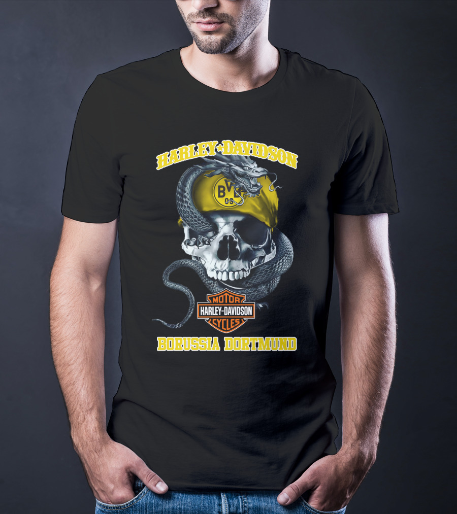 Harley Davidson Motor Cycles Bvb 09 Borussia Dortmund T-Shirt