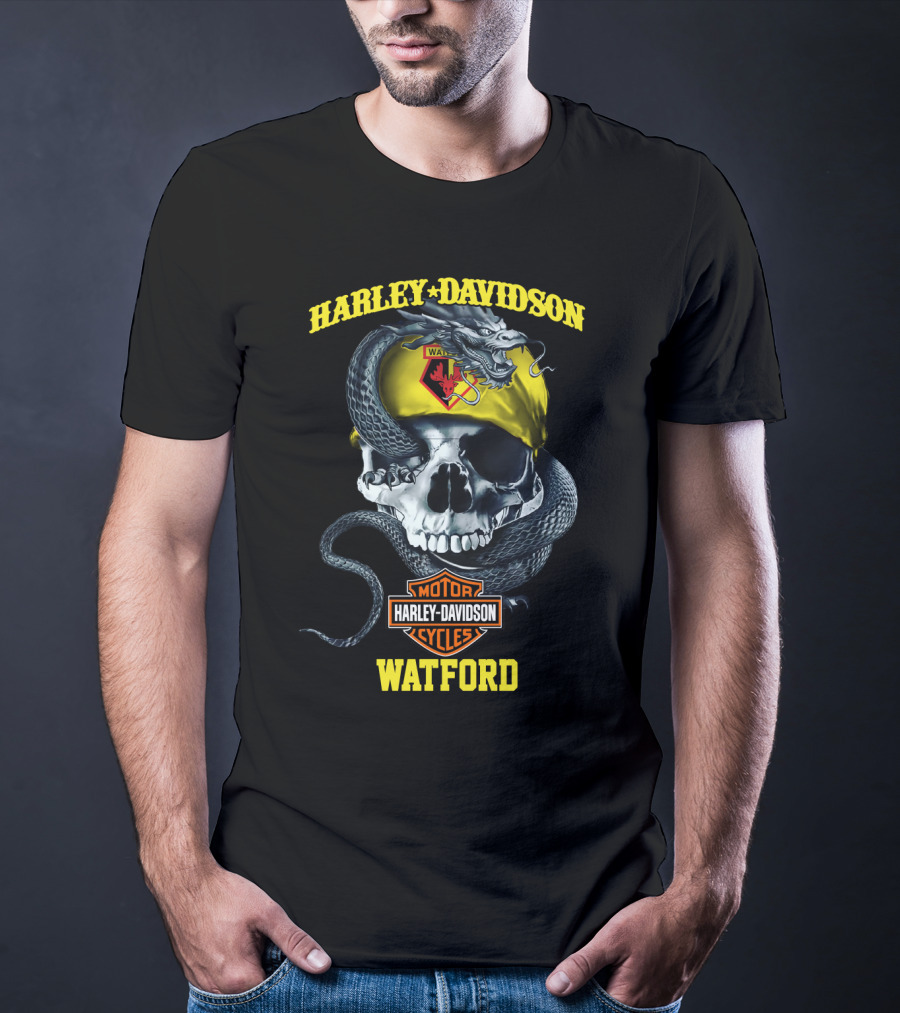 Harley Davidson Watford Skull And Snake T-Shirt