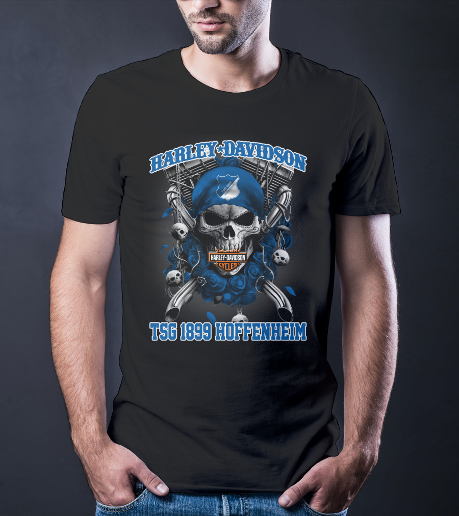 Harley Davidson Cycles Tsg 1899 Hoffenheim Skull T-Shirt