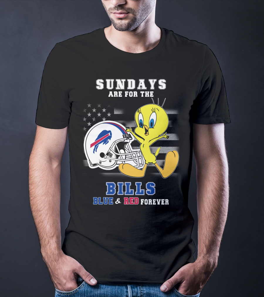 Sundays Are For The Bills Blue & Red Forever T-Shirt