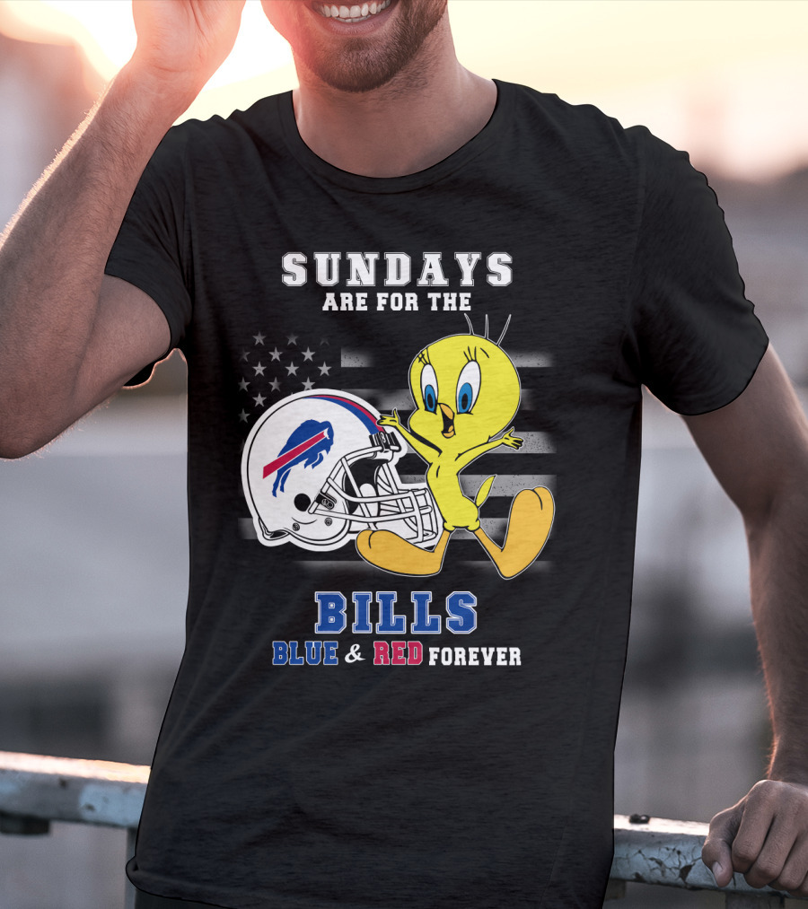 Sundays Are For The Bills Blue & Red Forever T-Shirt