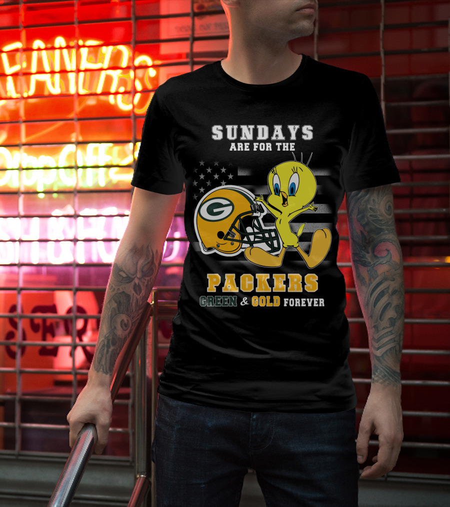 Sundays Are For The Packers Green & Gold Forever T-Shirt