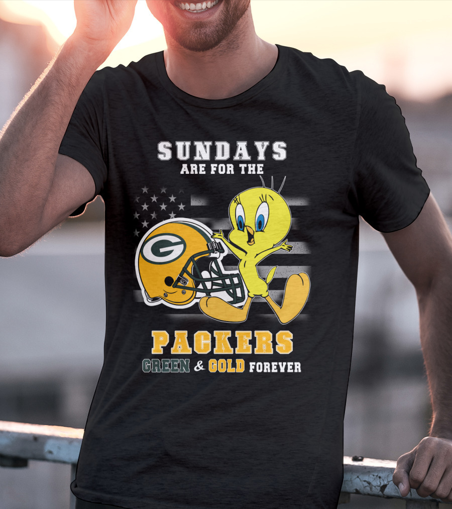 Sundays Are For The Packers Green & Gold Forever T-Shirt