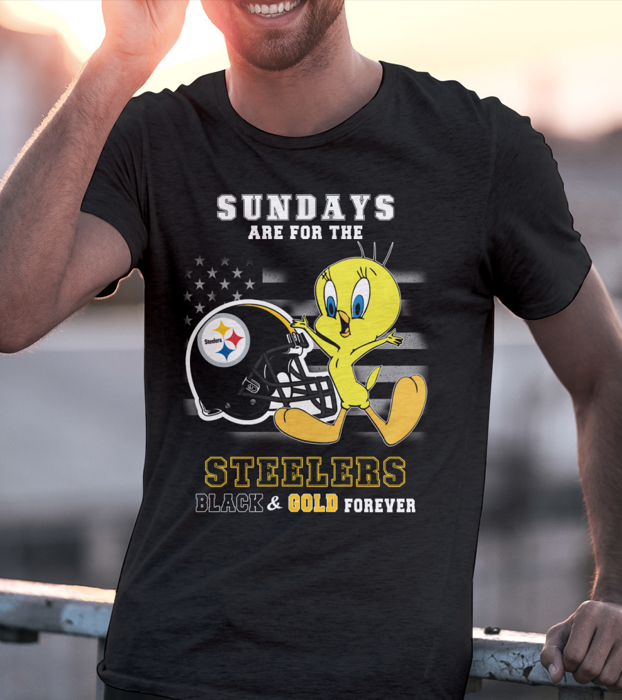 Sundays Are For The Steelers Black And Gold Forever T-Shirt
