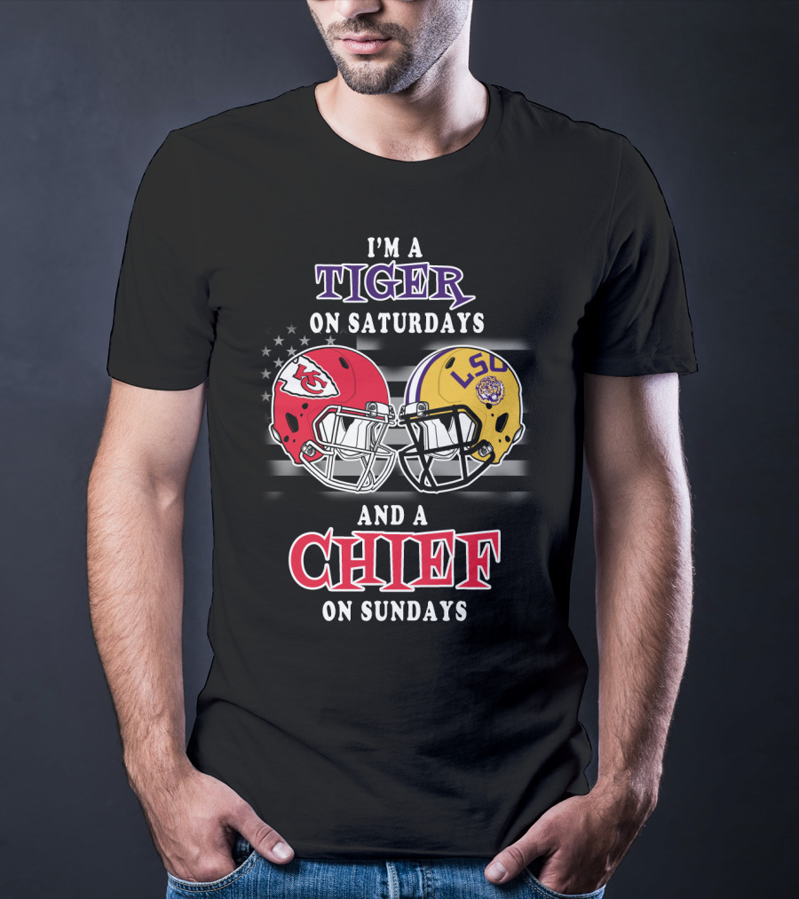 I'm A Tiger On Saturdays And A Chief On Sundays T-Shirt