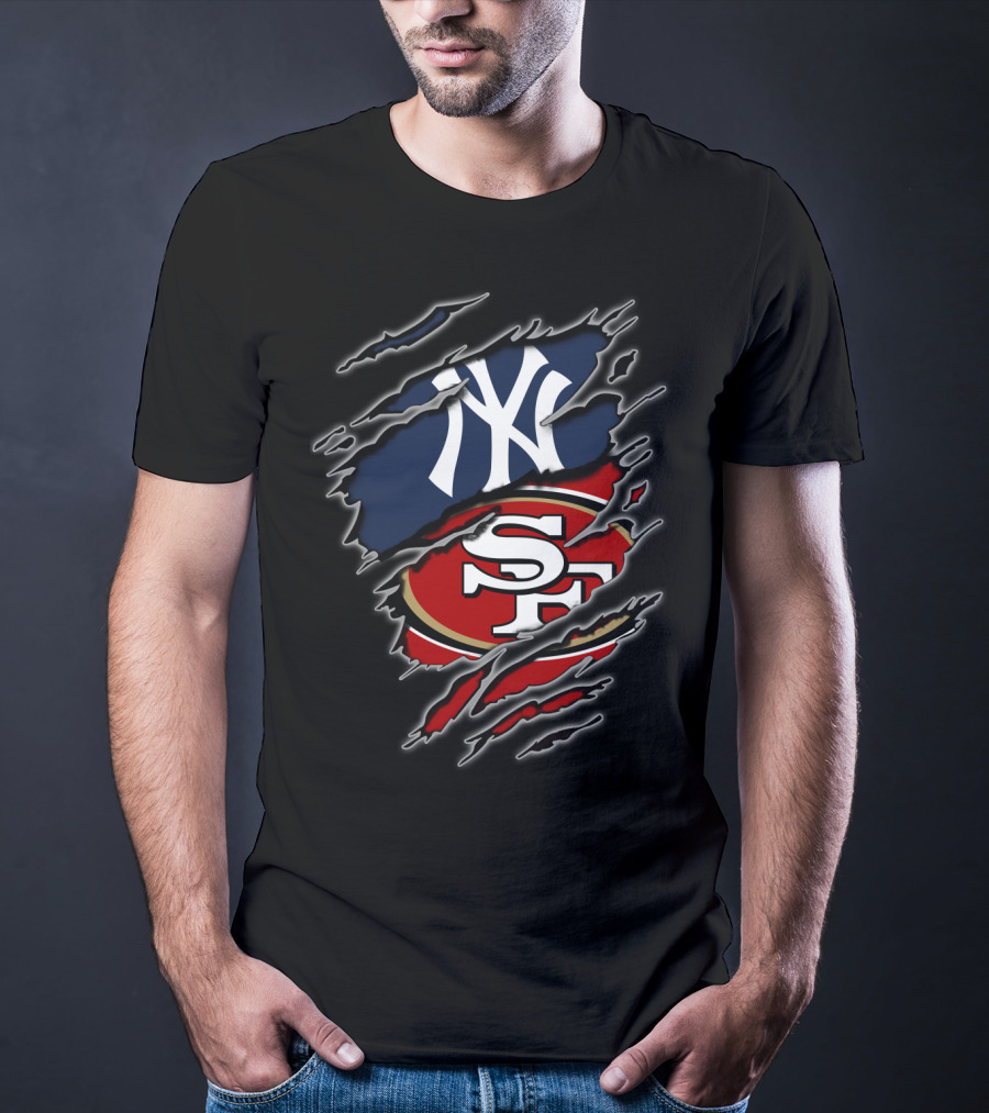 New York Yankees San Francisco 49ers Fan Fusion T-Shirt