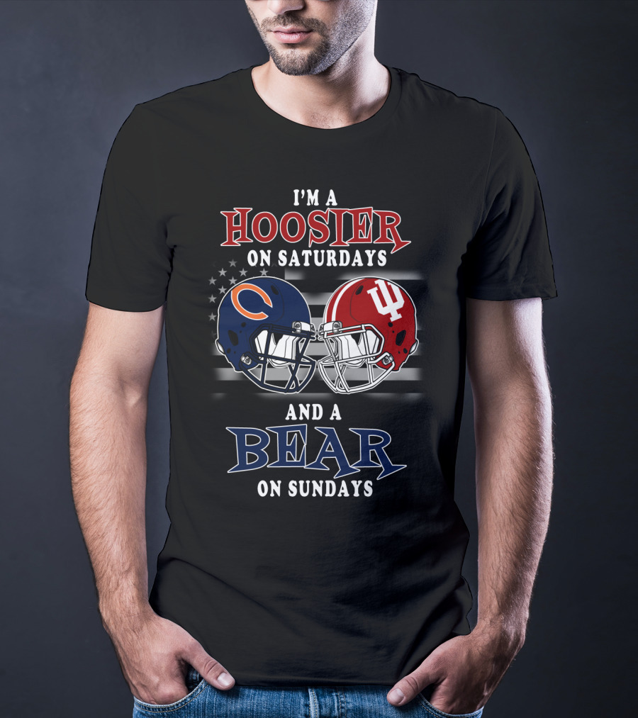 I'm A Hoosier On Saturdays And A Bear On Sundays T-Shirt