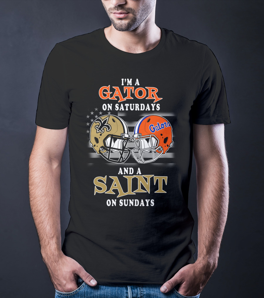 I'm A Gator On Saturdays And A Saint On Sundays T-Shirt
