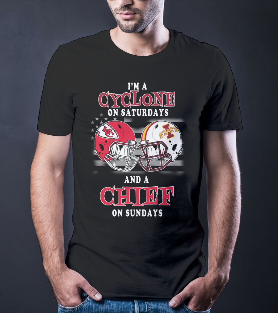 I'm A Cyclone On Saturdays And A Chief On Sundays T-Shirt