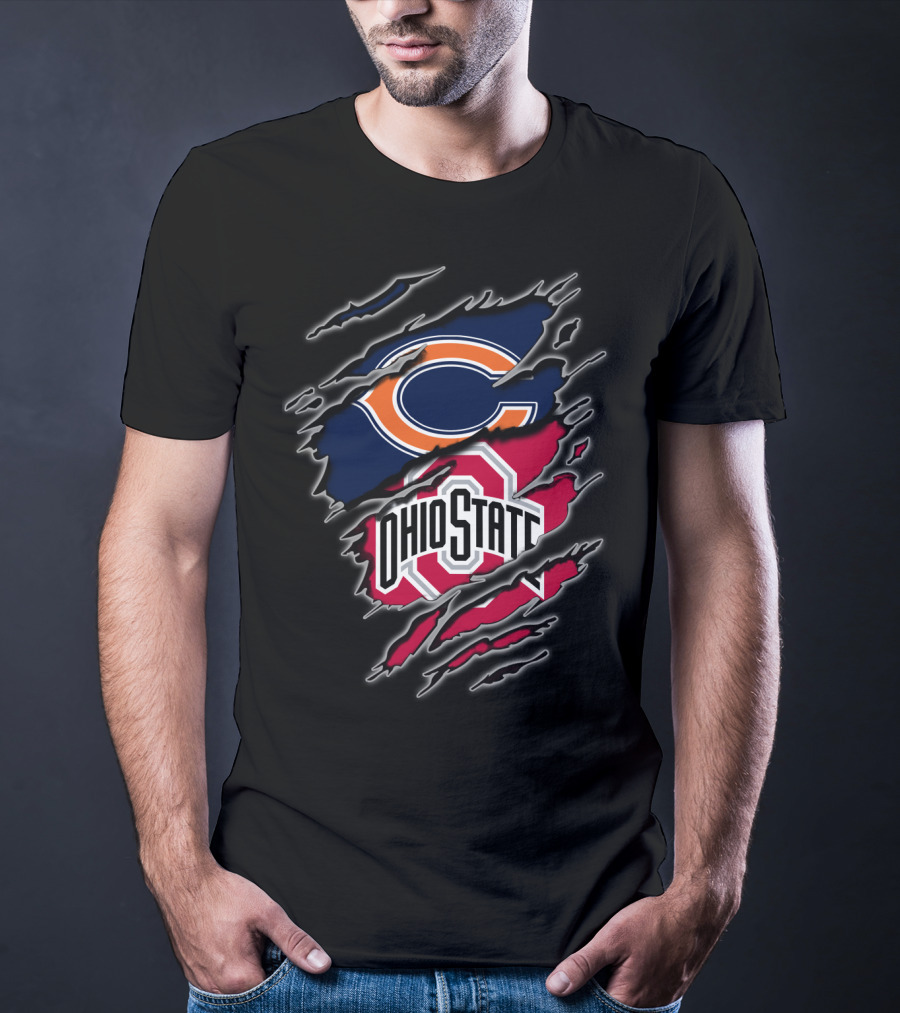 Chicago Bears Ohio State Fans Combination T-Shirt