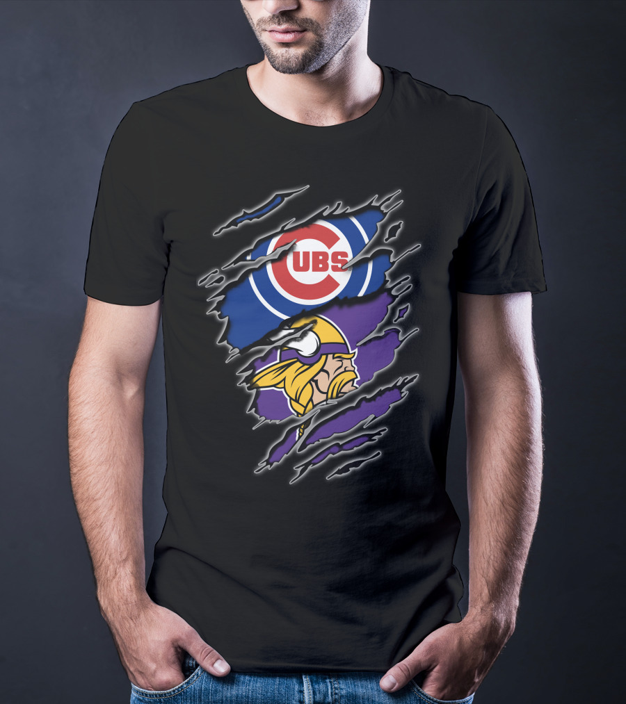 Cubs Vikings Crossover Fan T-Shirt