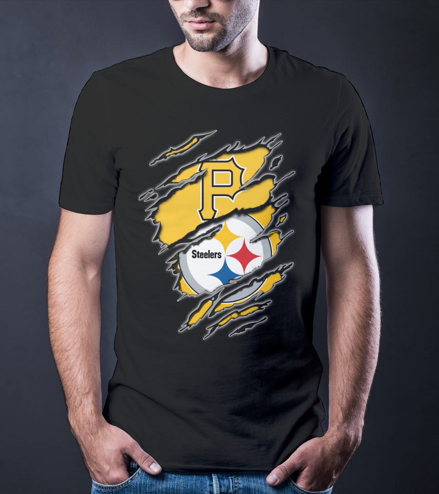 Pittsburgh Pirates Steelers Fan Crossover T-Shirt