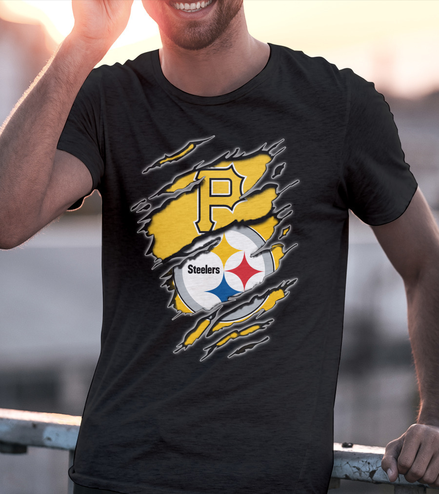 Pittsburgh Pirates Steelers Fan Crossover T-Shirt