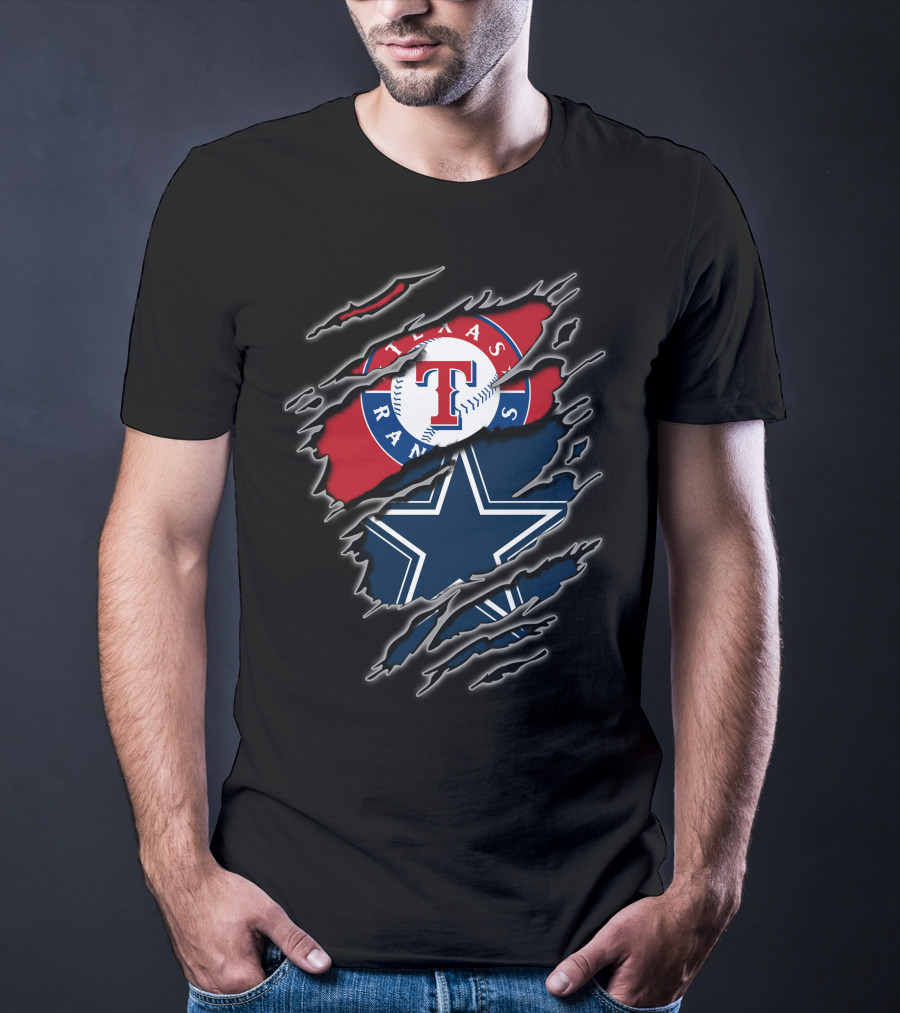 Texas Rangers Cowboys Fan Combo For Enthusiasts T-Shirt