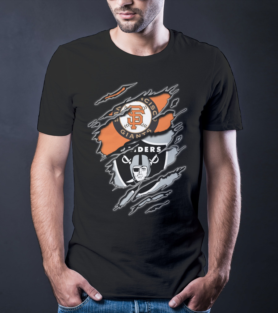 San Francisco Giants And Raiders Fans Collaboration T-Shirt