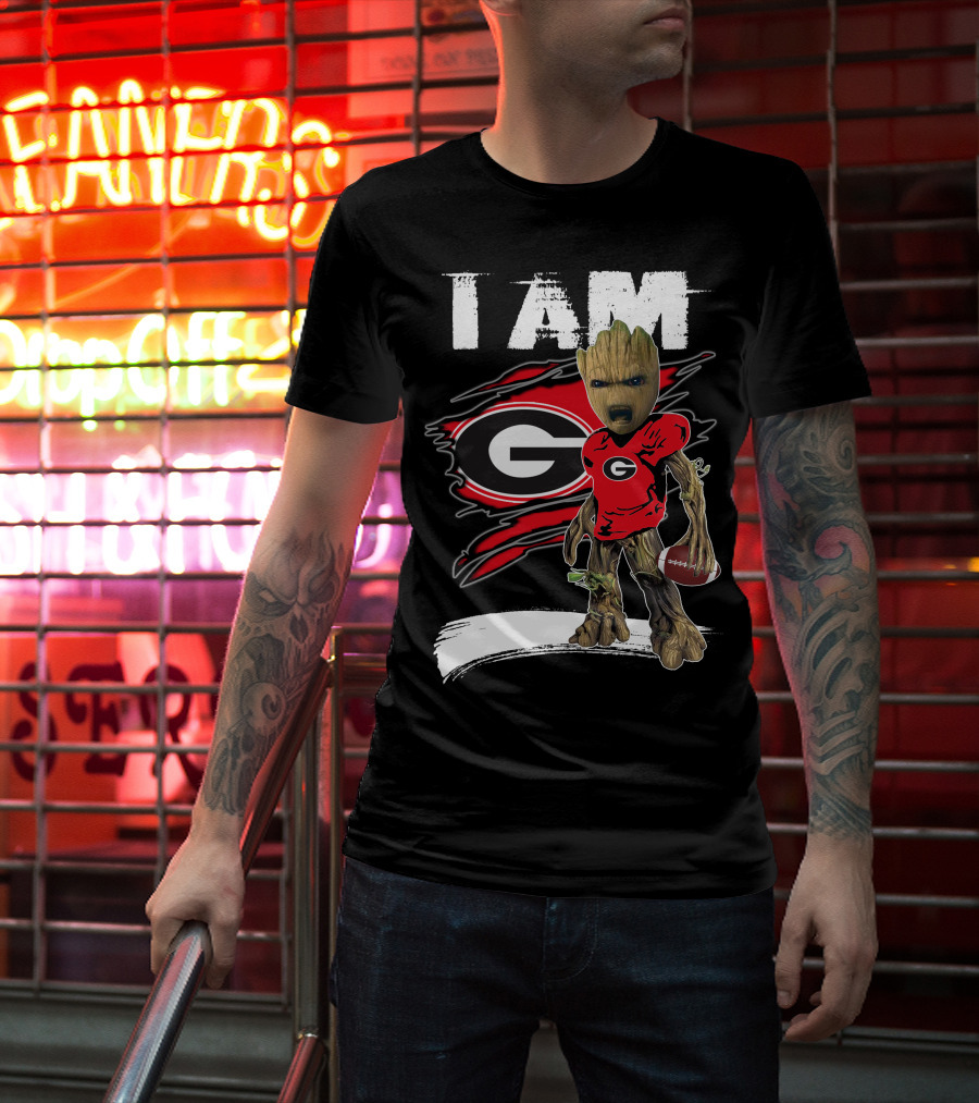 I Am Bulldogs Fan Football Groot Georgia T-Shirt