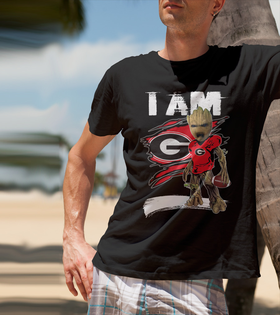 I Am Bulldogs Fan Football Groot Georgia T-Shirt