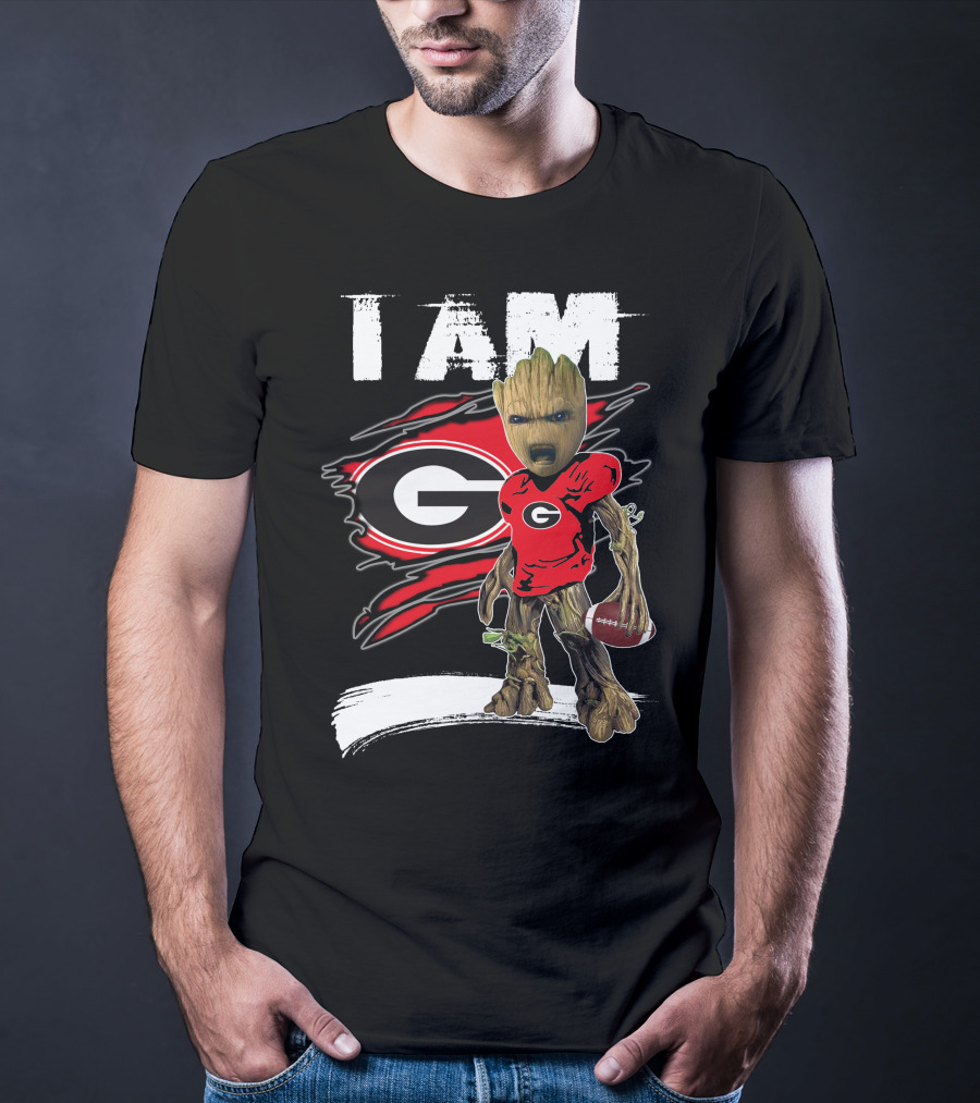 I Am Bulldogs Fan Football Groot Georgia T-Shirt