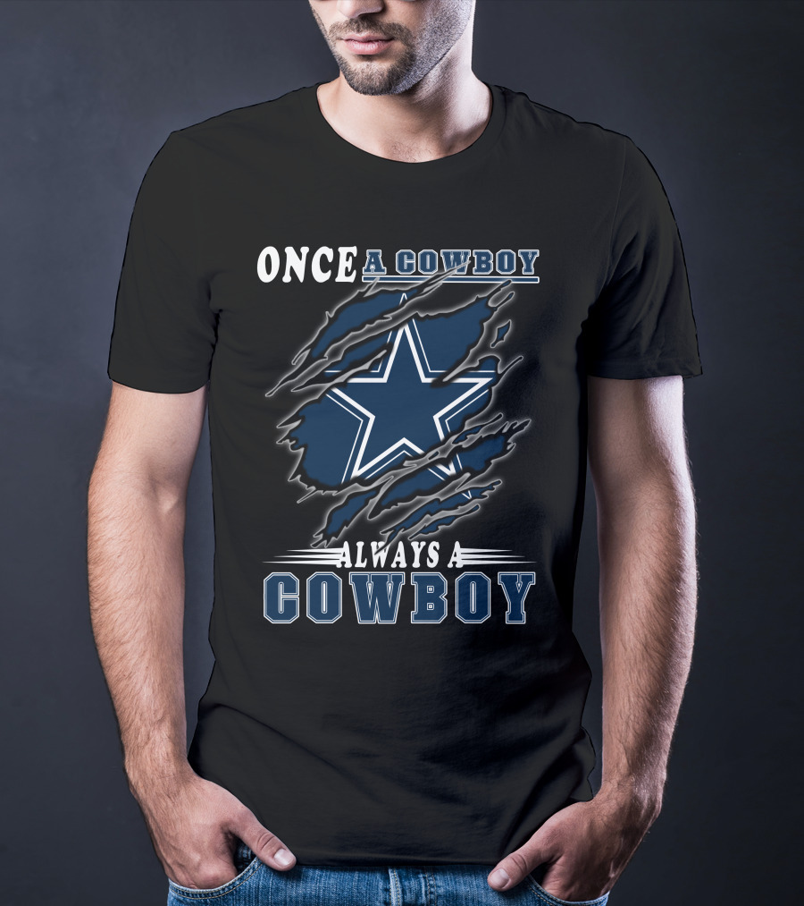 Once A Cowboy Always A Cowboy Star T-Shirt