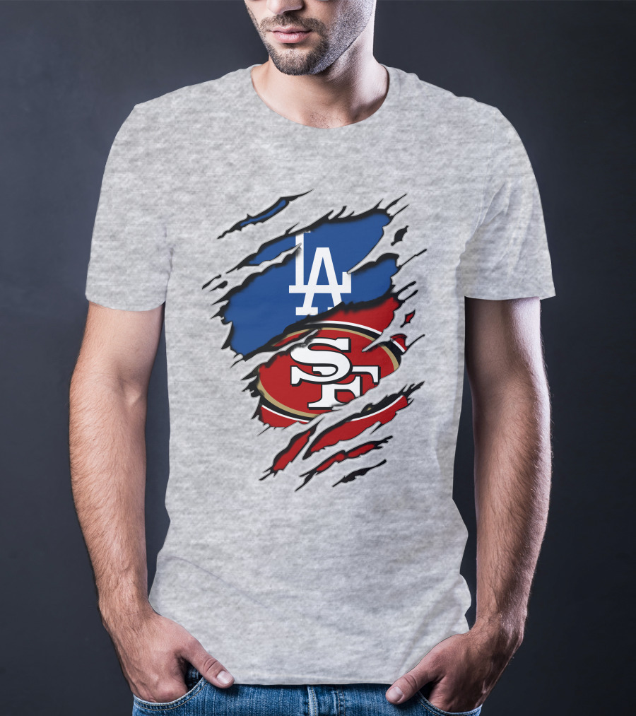 49ers Sf Dodgers La Logos T-Shirt