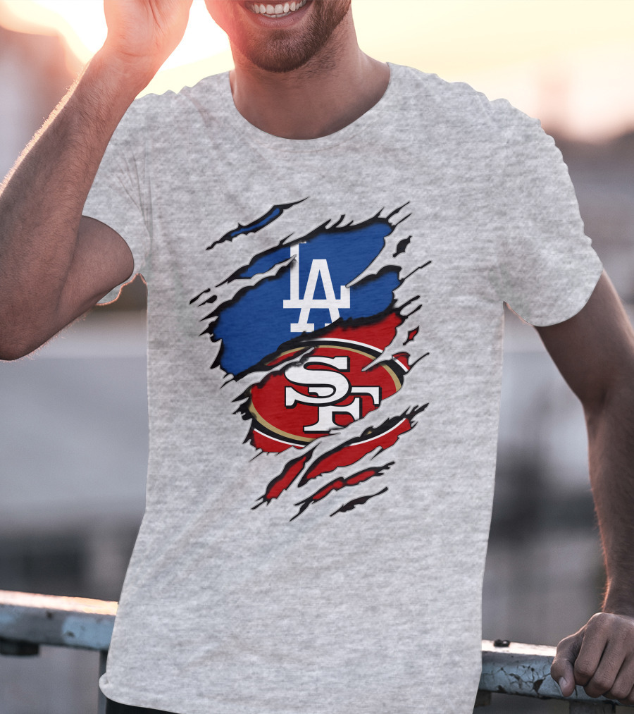 49ers Sf Dodgers La Logos T-Shirt