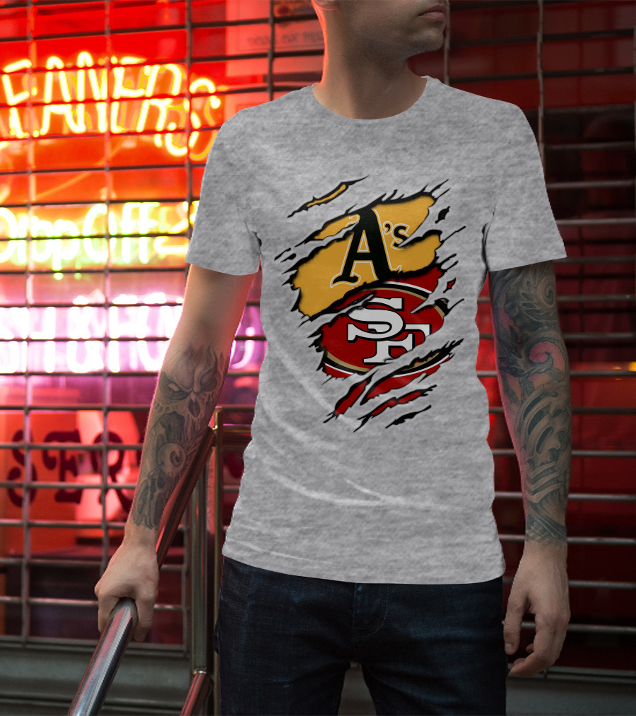 49ers Sf And Athletics A's Logo Mashup T-Shirt