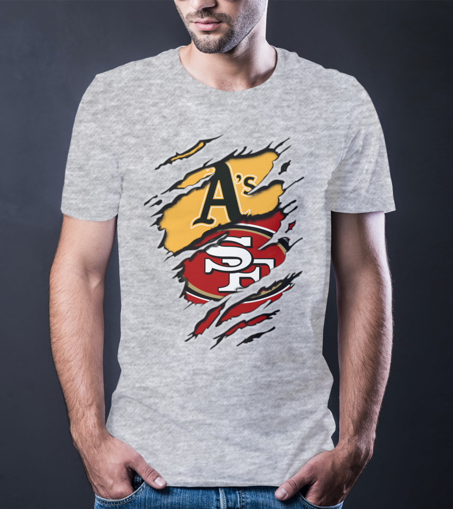 49ers Sf And Athletics A's Logo Mashup T-Shirt
