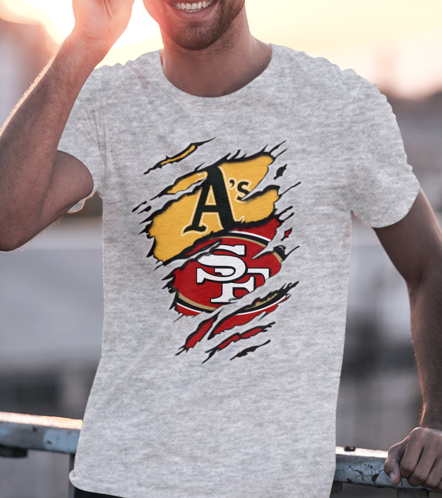 49ers Sf And Athletics A's Logo Mashup T-Shirt