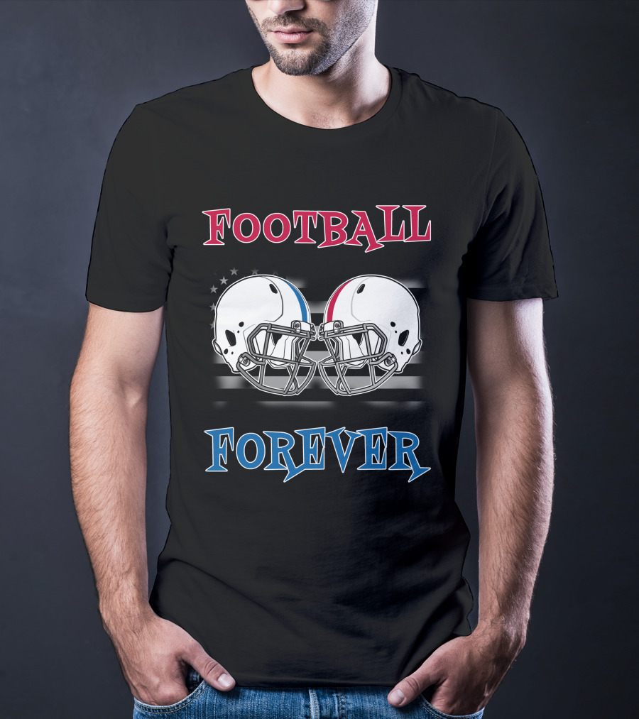Football Forever Col Buck Helmets Stars Stripes T-Shirt