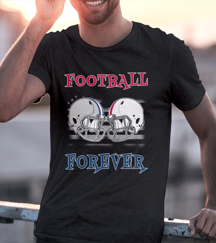 Football Forever Cow-Buck Helmets T-Shirt