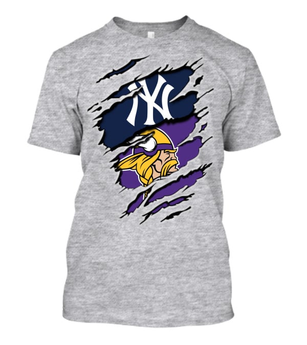 Vikings Yankees Dual Team Spirit T-Shirt