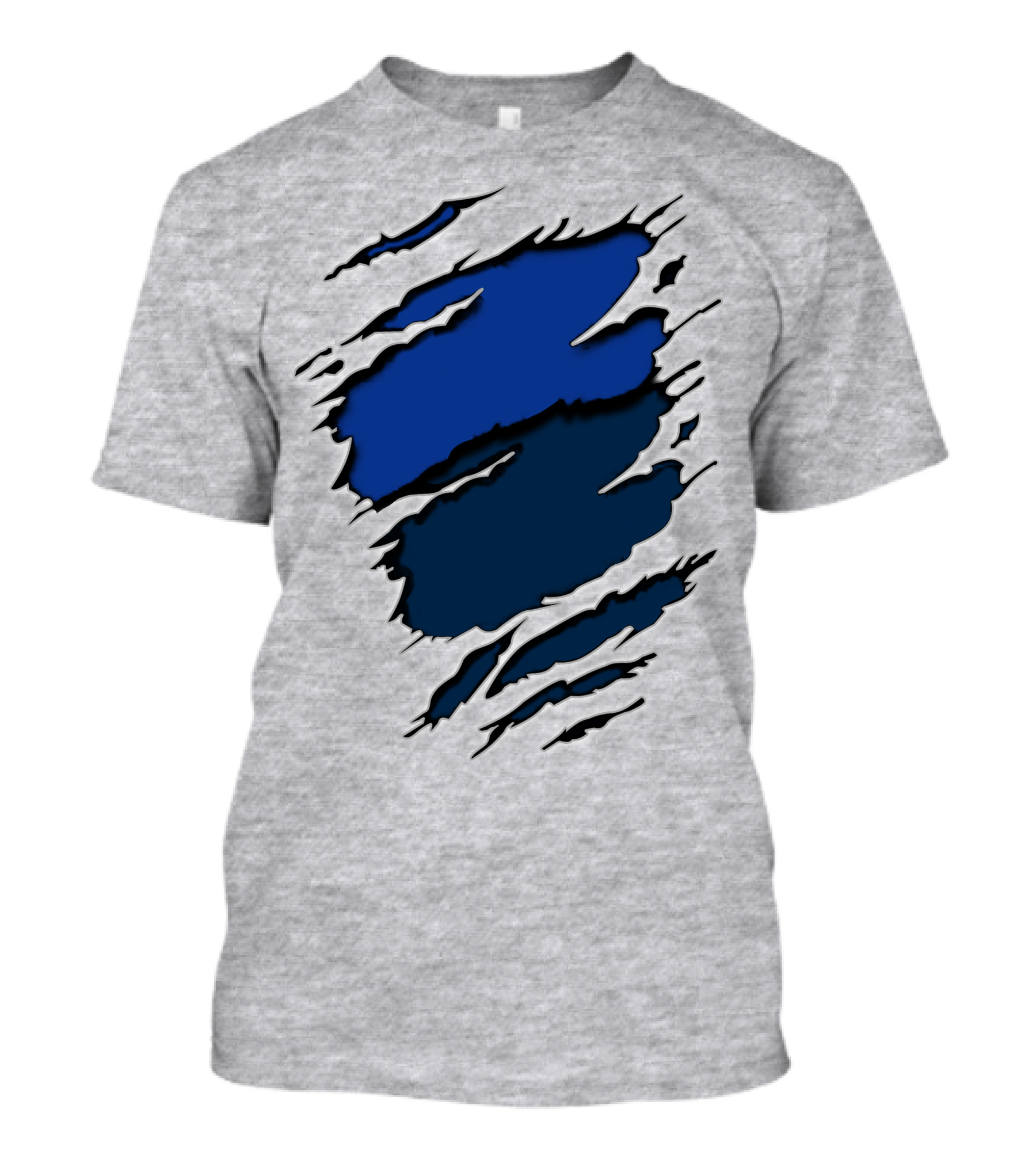 Cow Cubs Blue Gray Claw Marks T-Shirt